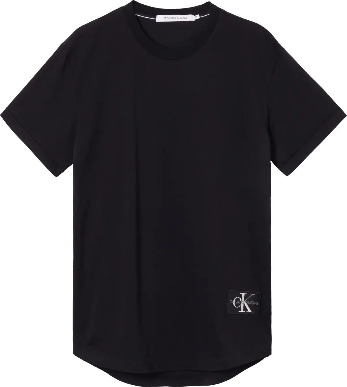 Calvin Klein BADGE TURN UP SLEEVE Erkek Siyah T-Shirt