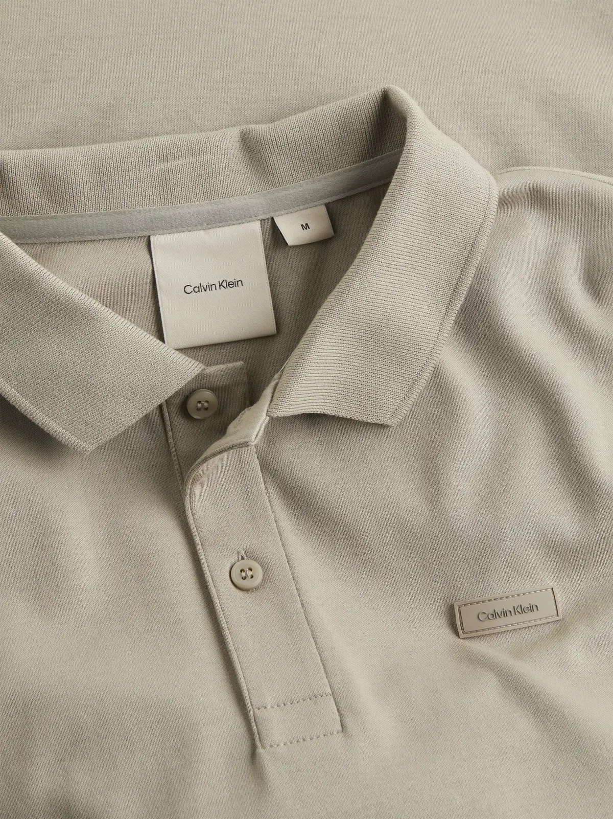 Calvin Klein LIQUID TOUCH SLIM PO, RAJ Bej Erkek T-Shirt & Polo