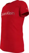Calvin Klein INST SILVER LOGO SLI Kadın Kırmızı T-Shirt