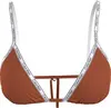 Calvin Klein TRIANGLE-RP Kadın Kahverengi Bikini Üstü