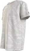 Calvin Klein STACKED AOP LOGO REL Erkek Bej T-Shirt