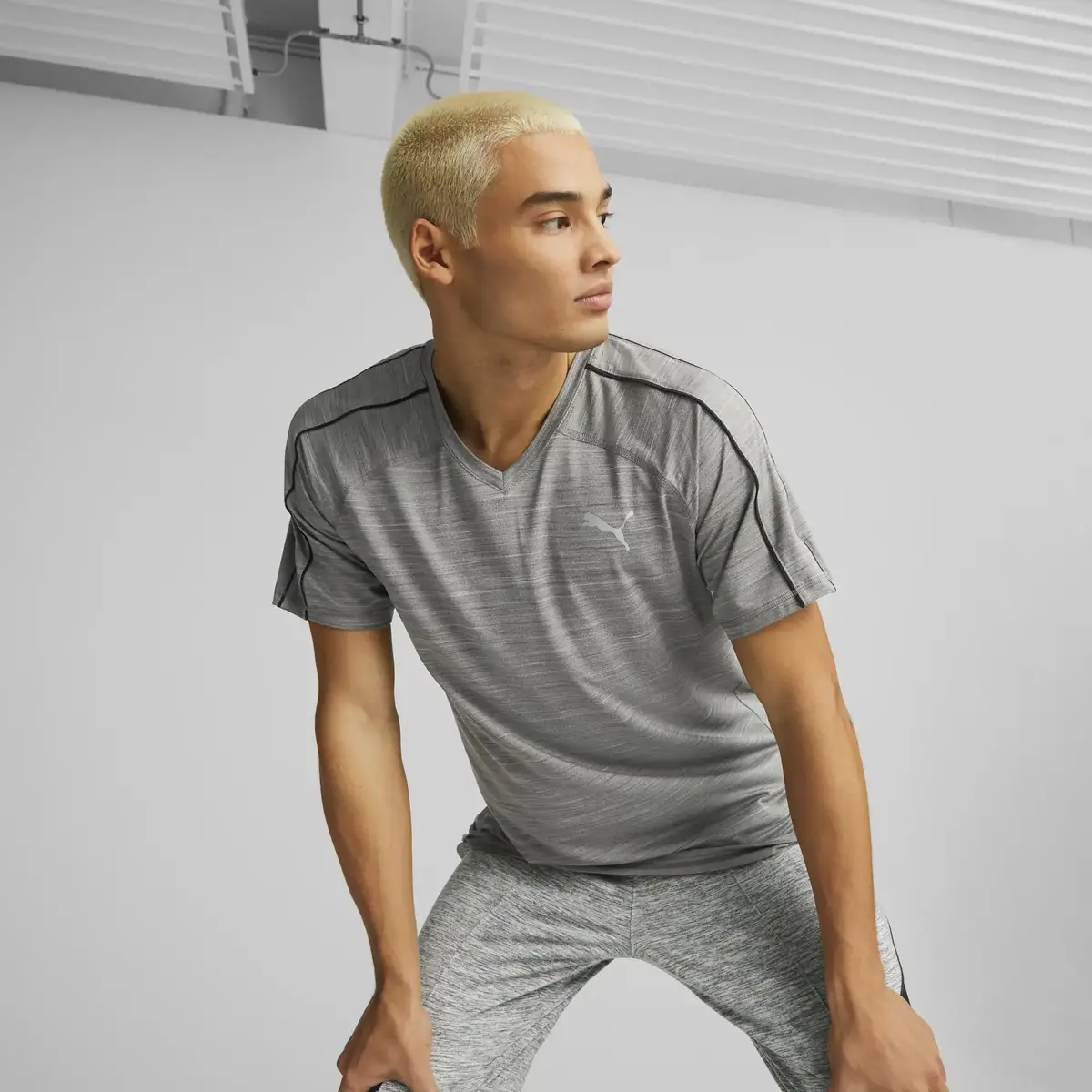Puma Train Cloudspun Gri Erkek T-Shirt