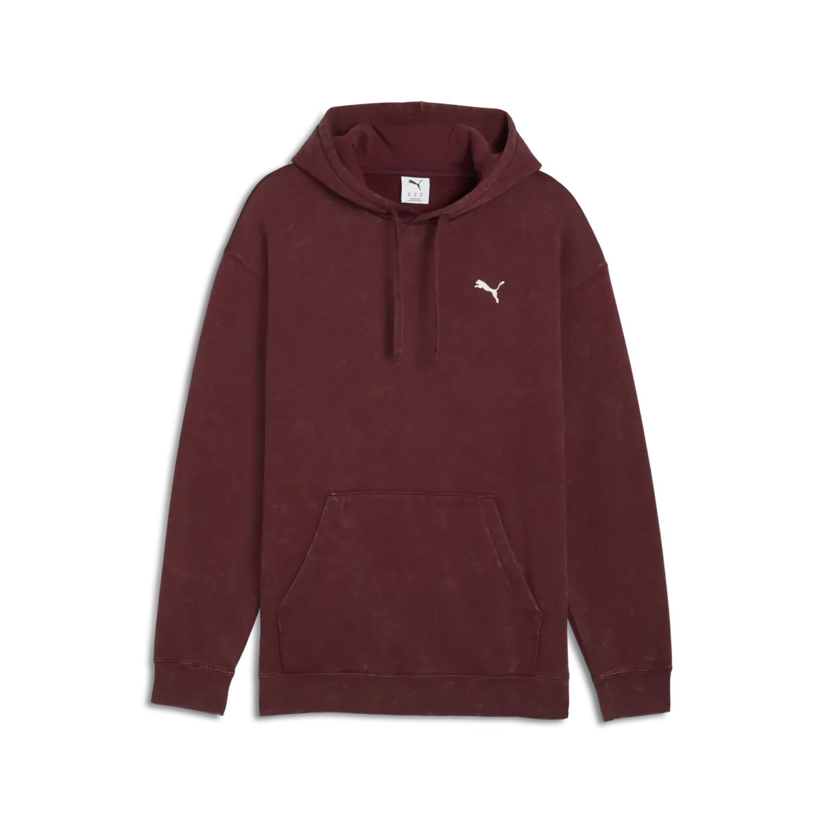Puma  ESS ELEVATED Wash Hoodie Bordo Erkek Kapüşonlu Sweatshirt