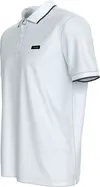 Calvin Klein STRETCH PIQUE TIPPIN, YAF Beyaz Erkek T-Shirt & Polo