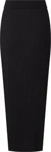 Calvin Klein ICONIC RIB MAXI SKIR Kadın Siyah Etek