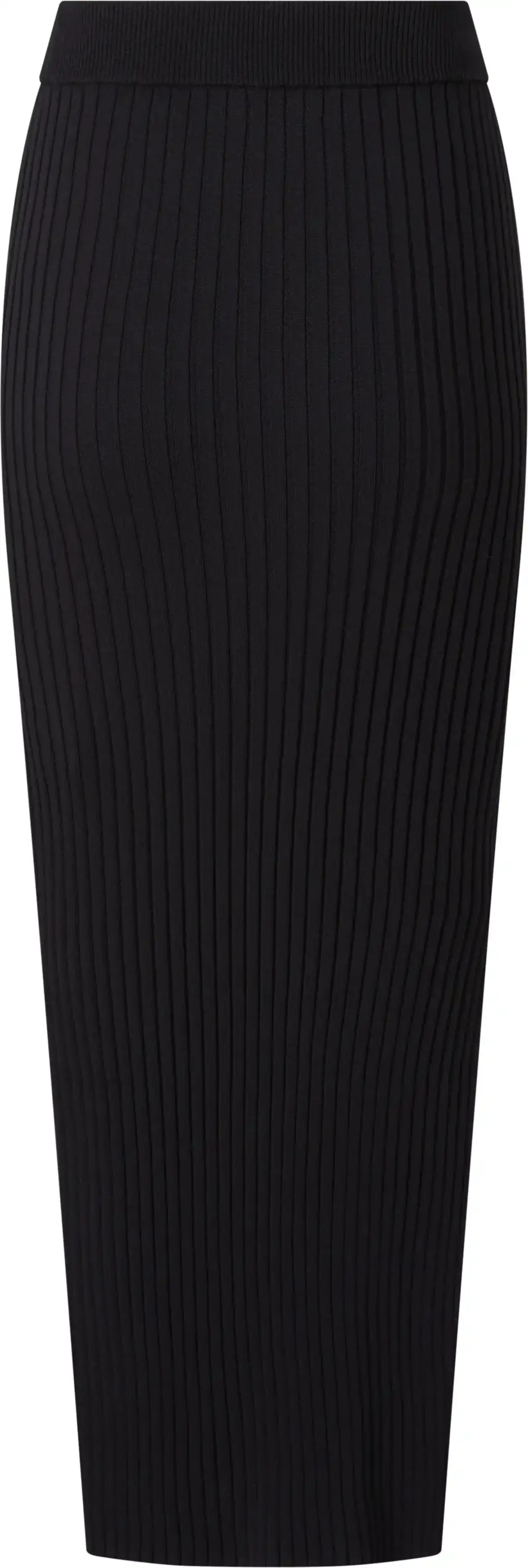 Calvin Klein ICONIC RIB MAXI SKIR Kadın Siyah Etek