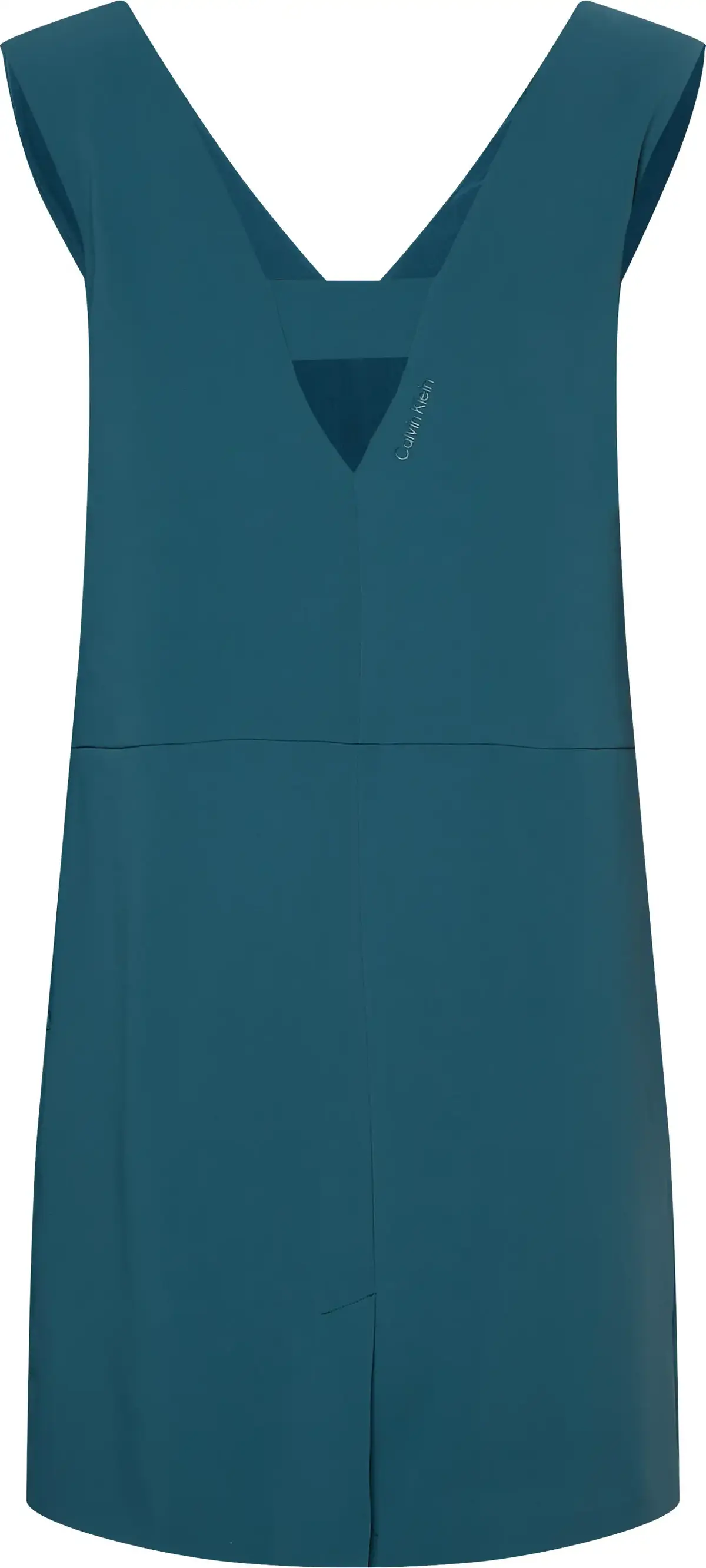 Calvin Klein TRAVEL CREPE V NECK Kadın Yeşil Elbise