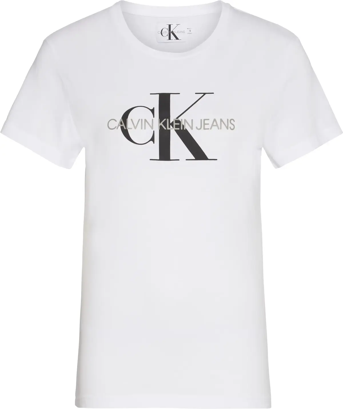 Calvin Klein CORE MGM LOGO REGULA Kadın Beyaz T-Shirt