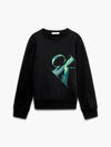 Calvin Klein HYPER REAL MONOGRAM Erkek Siyah Sweatshirt