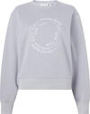 Calvin Klein TONAL EMB GRAPHIC SW Kadın Gri Sweatshirt