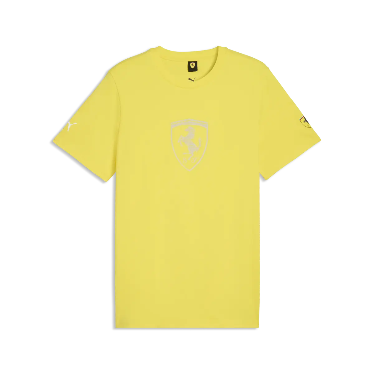 Puma Ferrari Tonal Shield Tee Sarı Erkek T-Shirt
