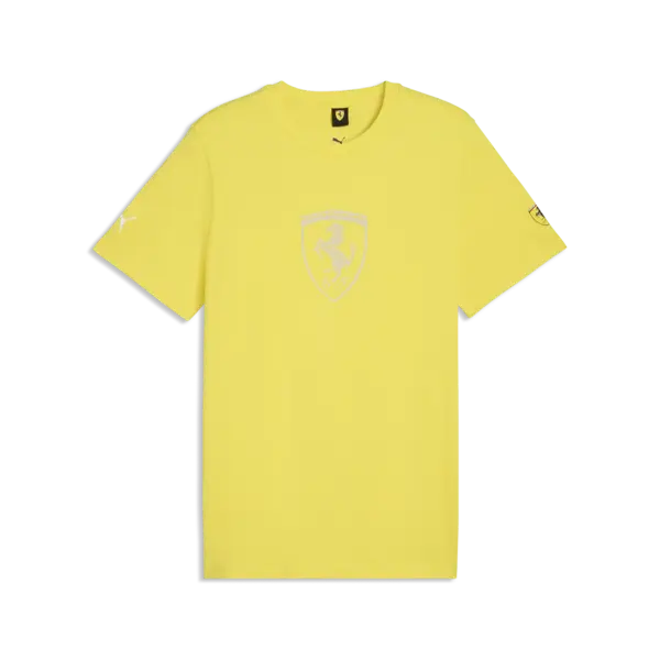 Puma Ferrari Tonal Shield Tee Sarı Erkek T-Shirt