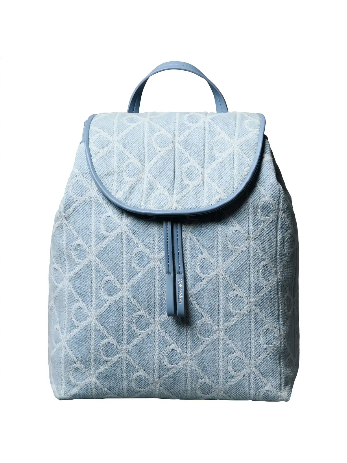 Calvin Klein EMBLEM AOP DENIM BAC Mavi Kot Kumaşı Kadın Sırt Çantası