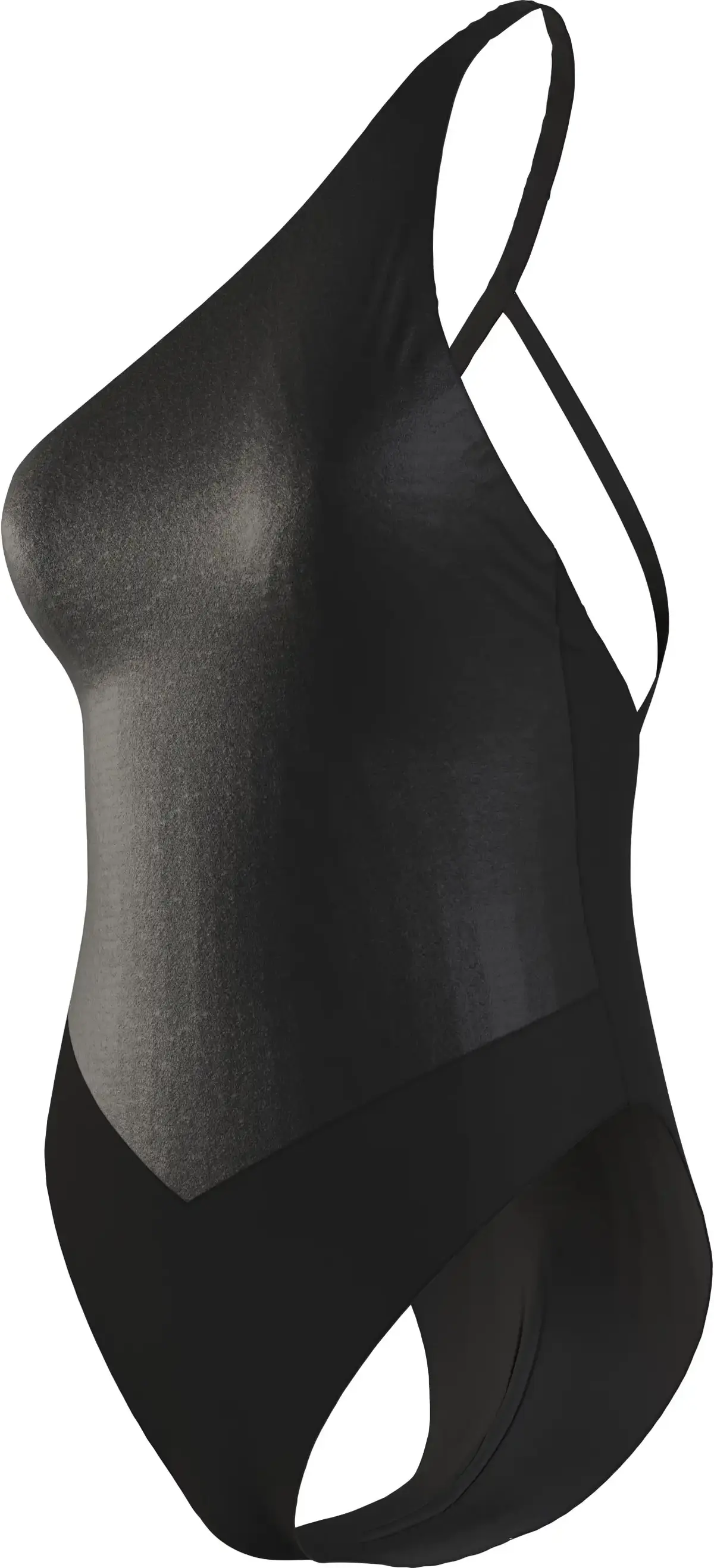 Calvin Klein ONE SHOULDER ONE PIE Kadın Siyah Mayo