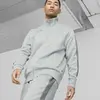 Puma BMW MMS Monochrome Jacket Flat Erkek Gri Fermuarlı Sweatshirt