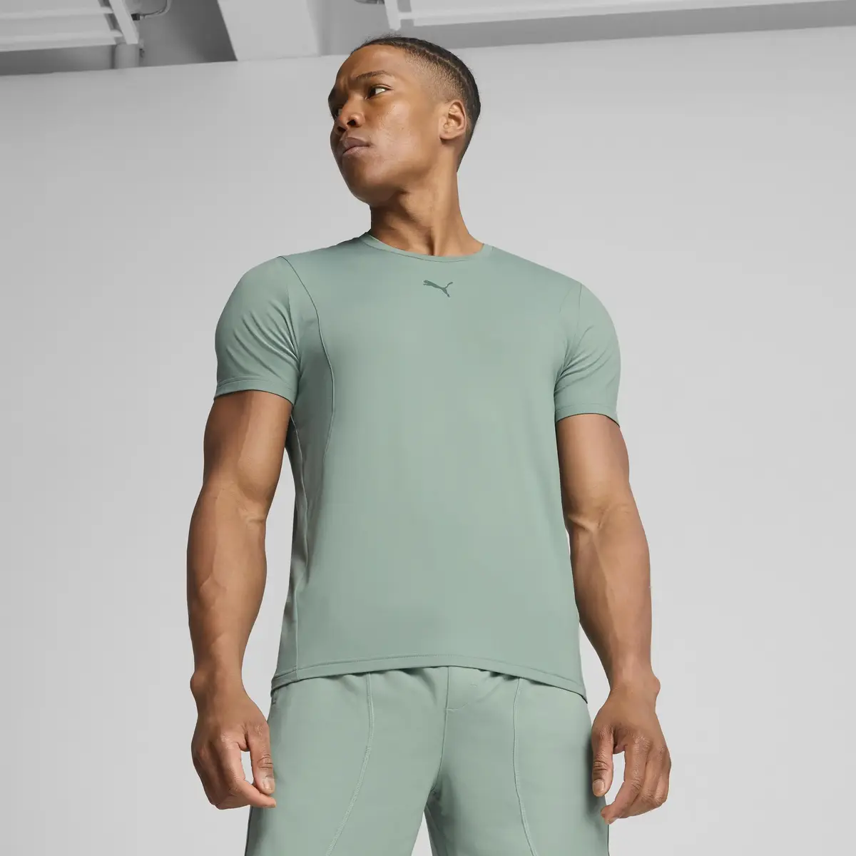 PUMA M CLOUDSPUN SOFT TEE Yeşil Erkek T-Shirt