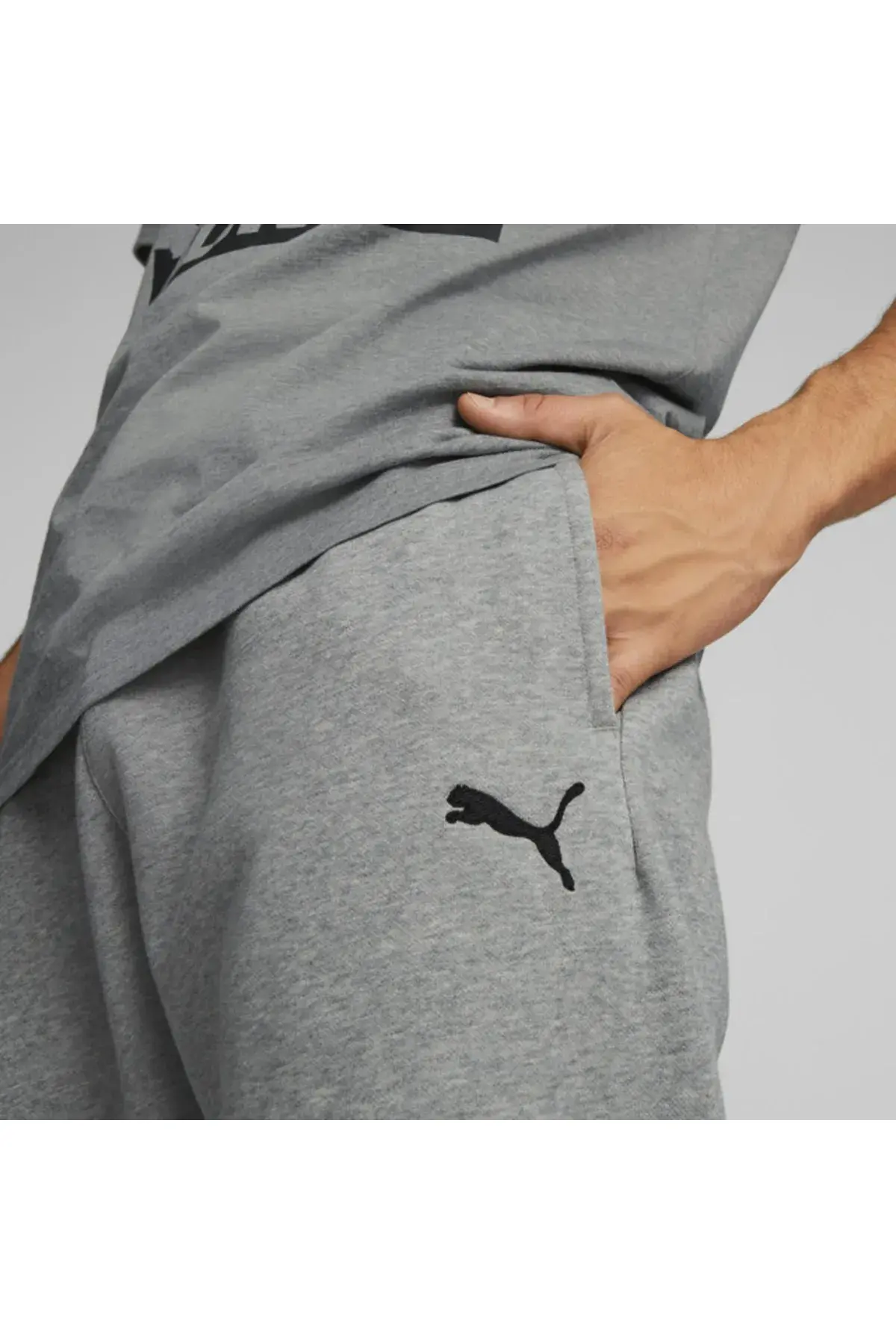Puma Posterize Sweat Pant Gri Erkek Basketbol Eşofman Altı