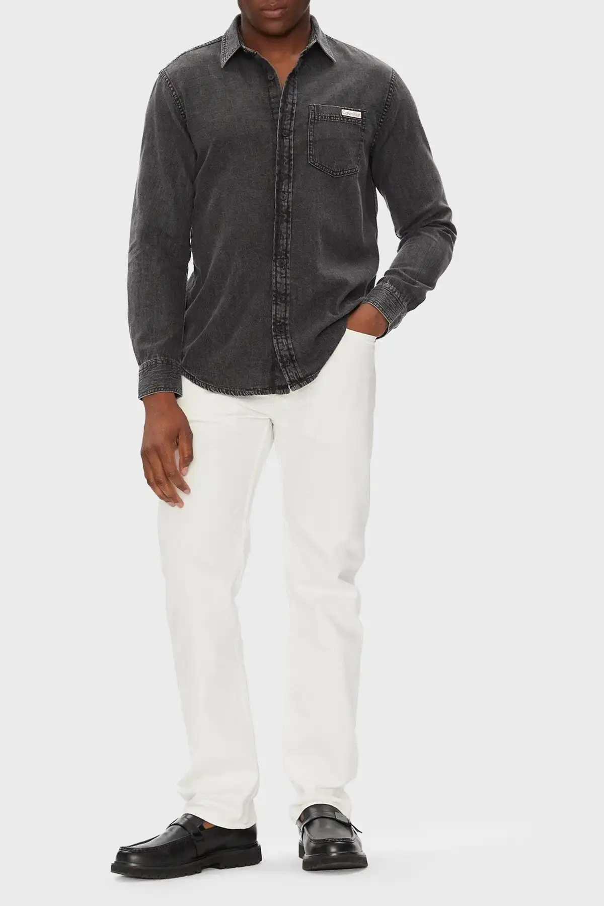 Calvin Klein CASUAL CLASSIC VAIL DENIM SHIRT Mavi Erkek Gömlek Calvin Klein CASUAL CLASSIC VAIL DENIM SHIRT Mavi Erkek Gömlek