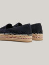 Tommy Hilfiger TH EMBROIDERED FLATF Kadın Siyah Ayakkabı