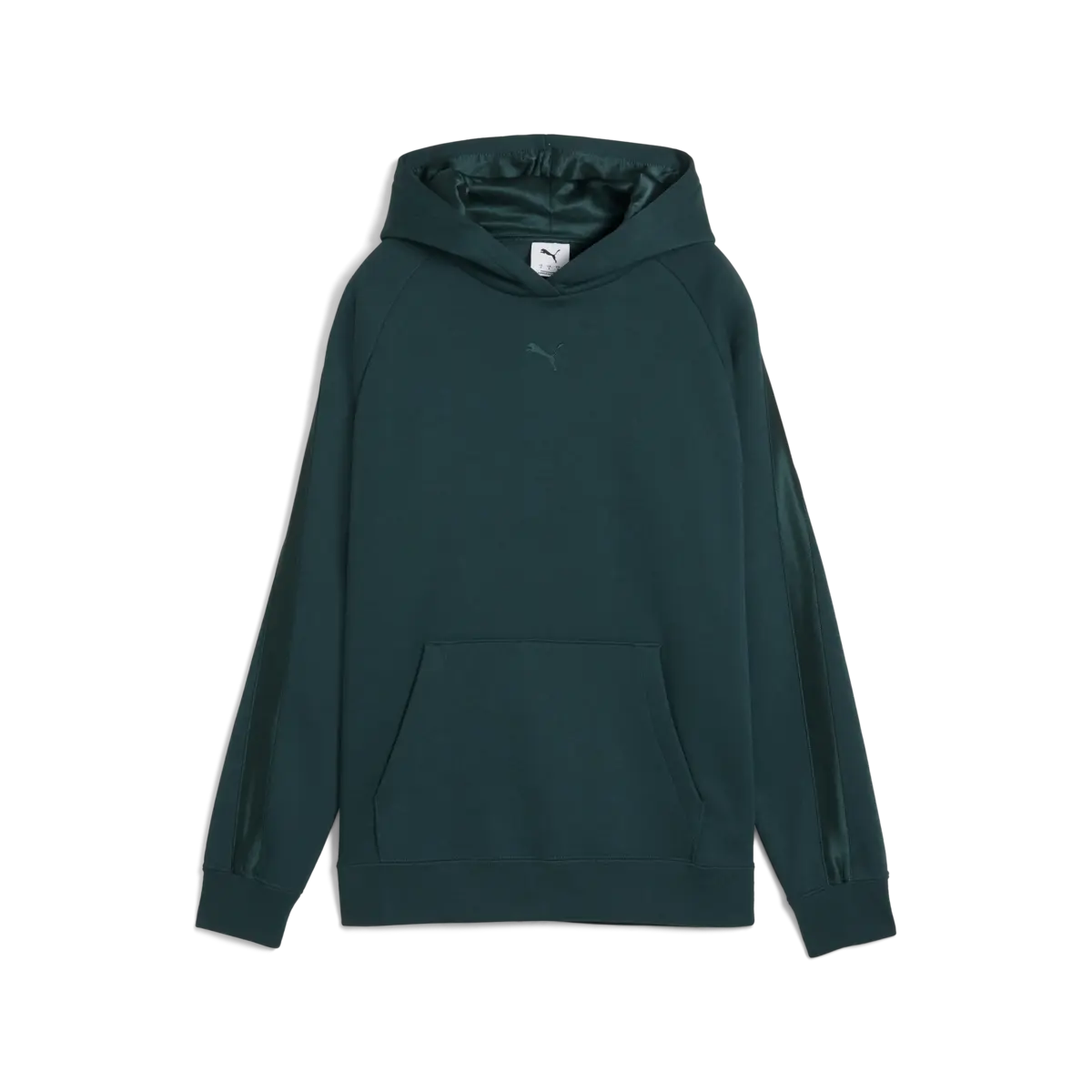 Puma ESS ELEVATED Satin Hoodie Yeşil Kadın Saten Kapüşonlu Sweatshirt