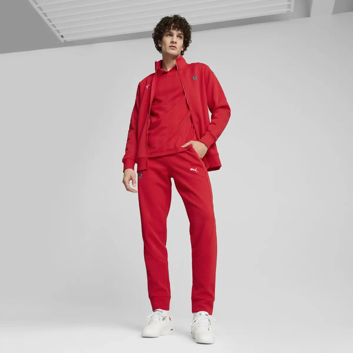 Puma Ferrari Style MT7 Jacket Kırmızı Erkek Sweatshirt