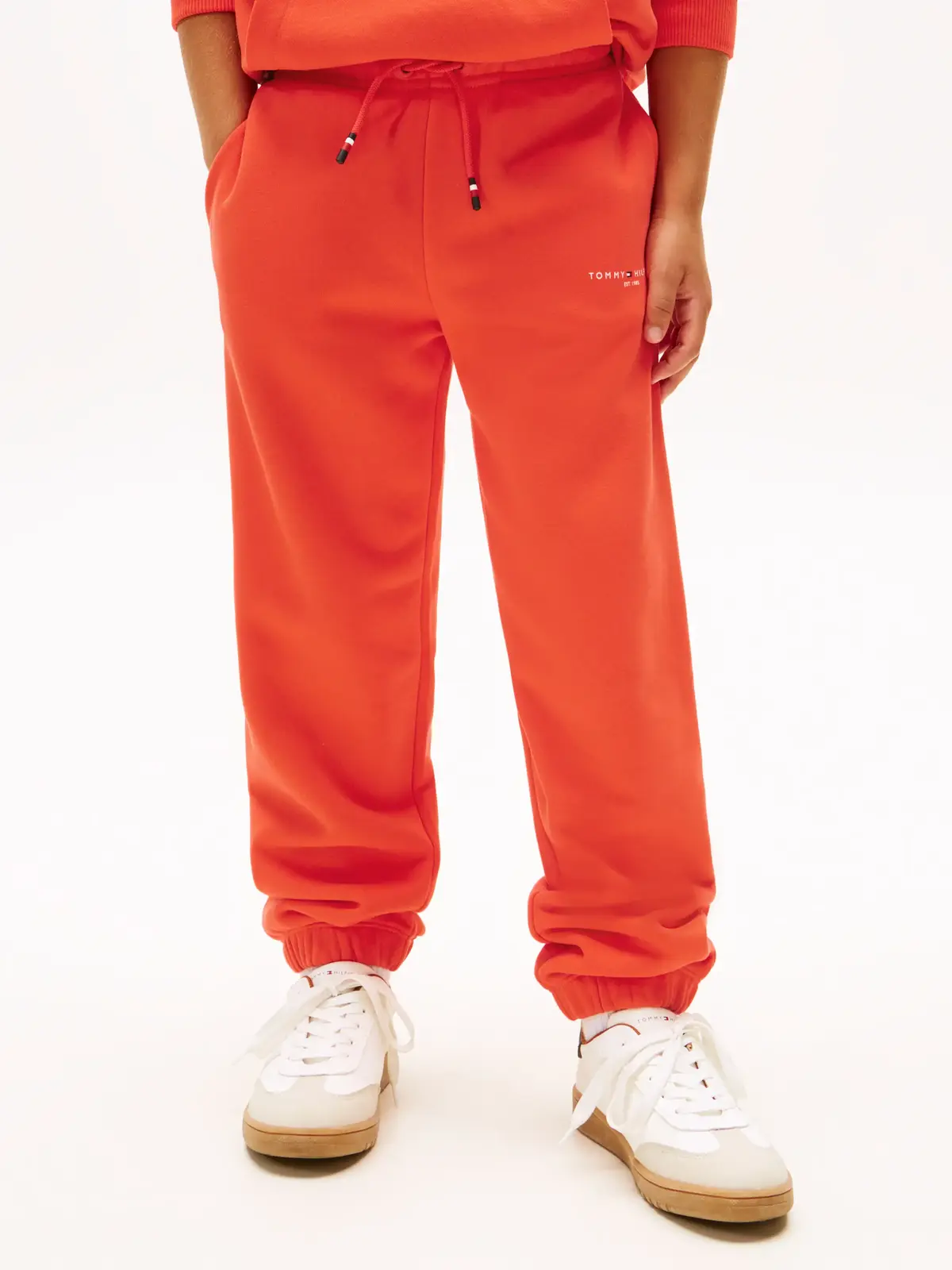 Tommy Hilfiger Brushed Fleece Regular Joggers Turuncu Unisex Çocuk Eşofman Altı
