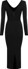 Calvin Klein ICONIC RIB CUT OUT M Kadın Siyah Elbise