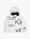 Calvin Klein BOLD INST. LOGO PUFF Kadın Beyaz Şişme Mont