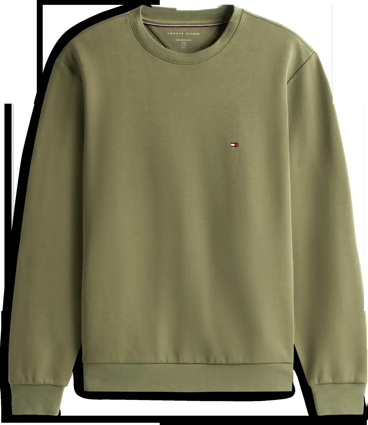 Tommy Hilfiger ESSENTIAL INTECHNO C, PLI Yeşil Erkek Sweatshirt