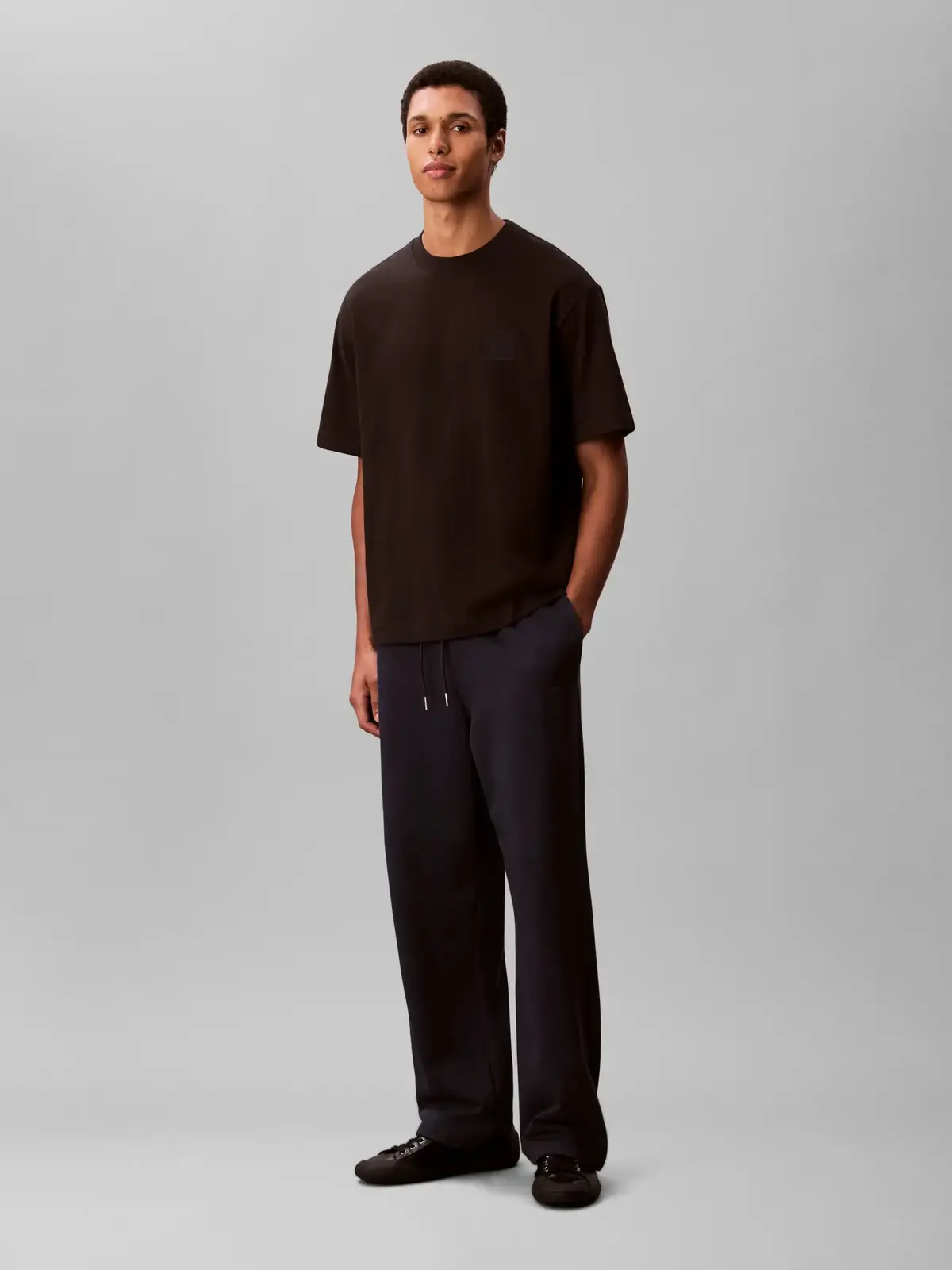 Calvin Klein PREMIUM TERRY CK EMB, CEF Siyah Erkek Pantolon