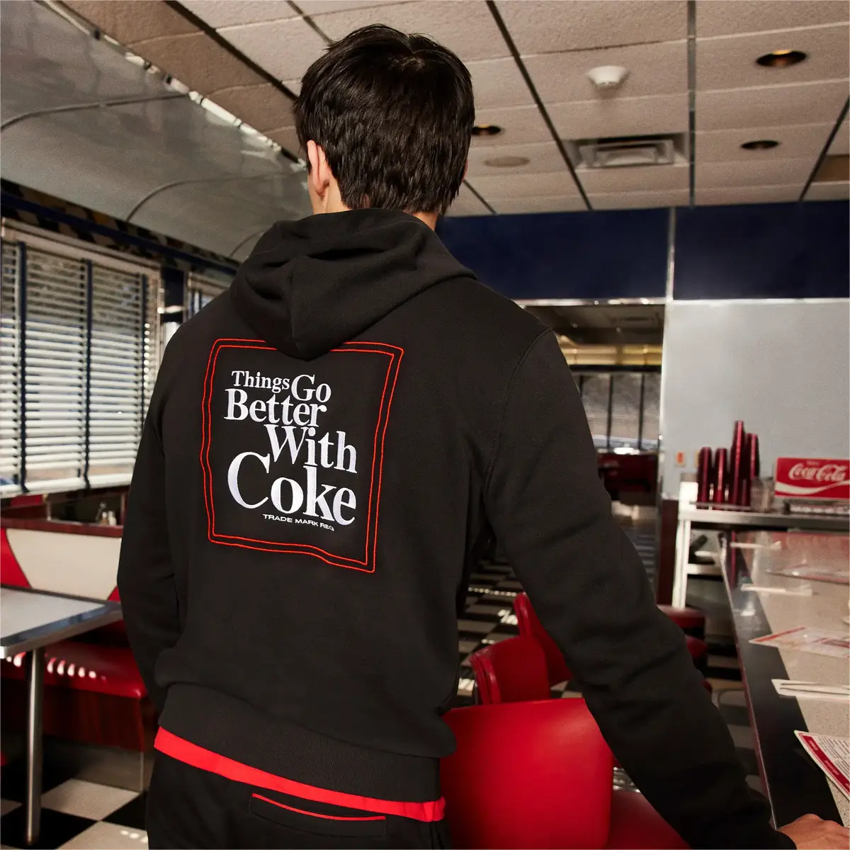 PUMA X COCA COLA Hoodie Siyah Erkek Sweatshirt