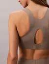 Calvin Klein INVISIBLES HIGH SUPP Bej Sporcu Sütyeni Bra