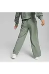 Puma HER High Waist Straight Pants Yeşil Kadın Eşofman Altı