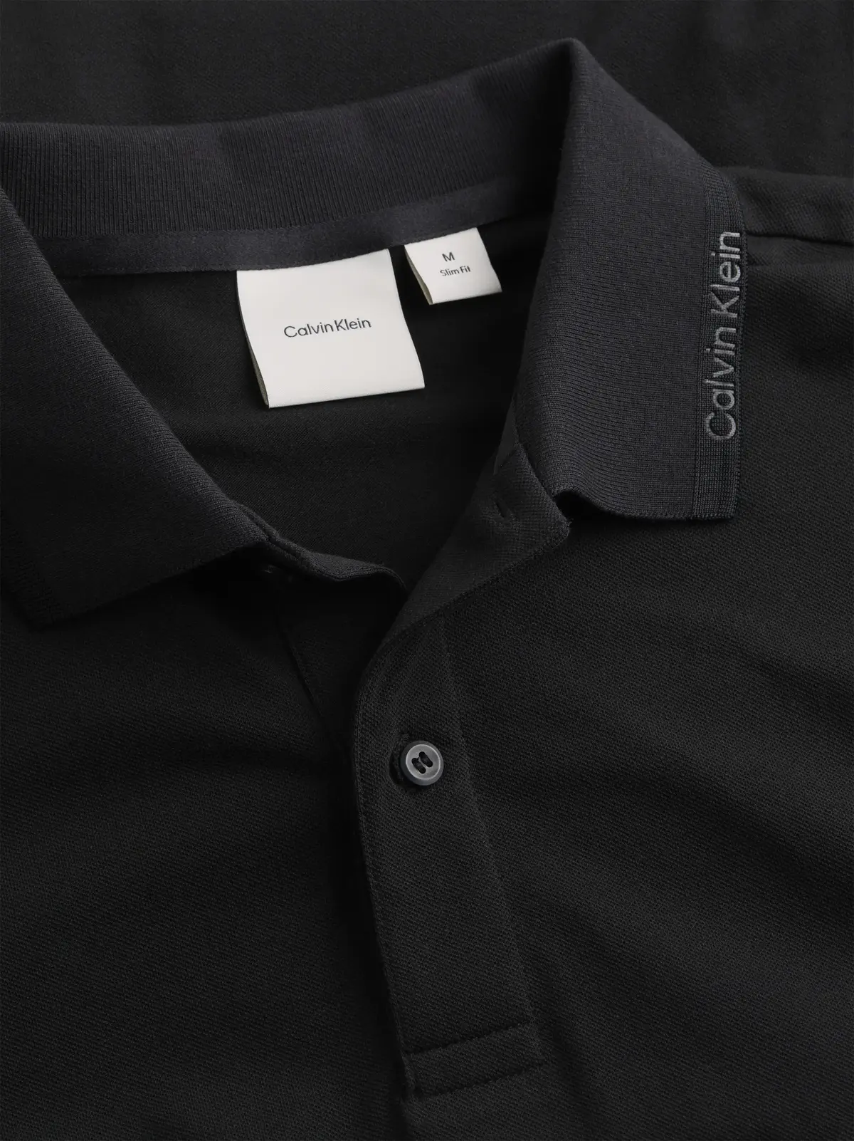 Calvin Klein THERMO TECH PIQUE SL, BEH Siyah Erkek T-Shirt & Polo