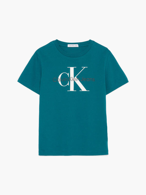 Calvin Klein CK MONOGRAM SS T-SHI Erkek Yeşil T-Shirt