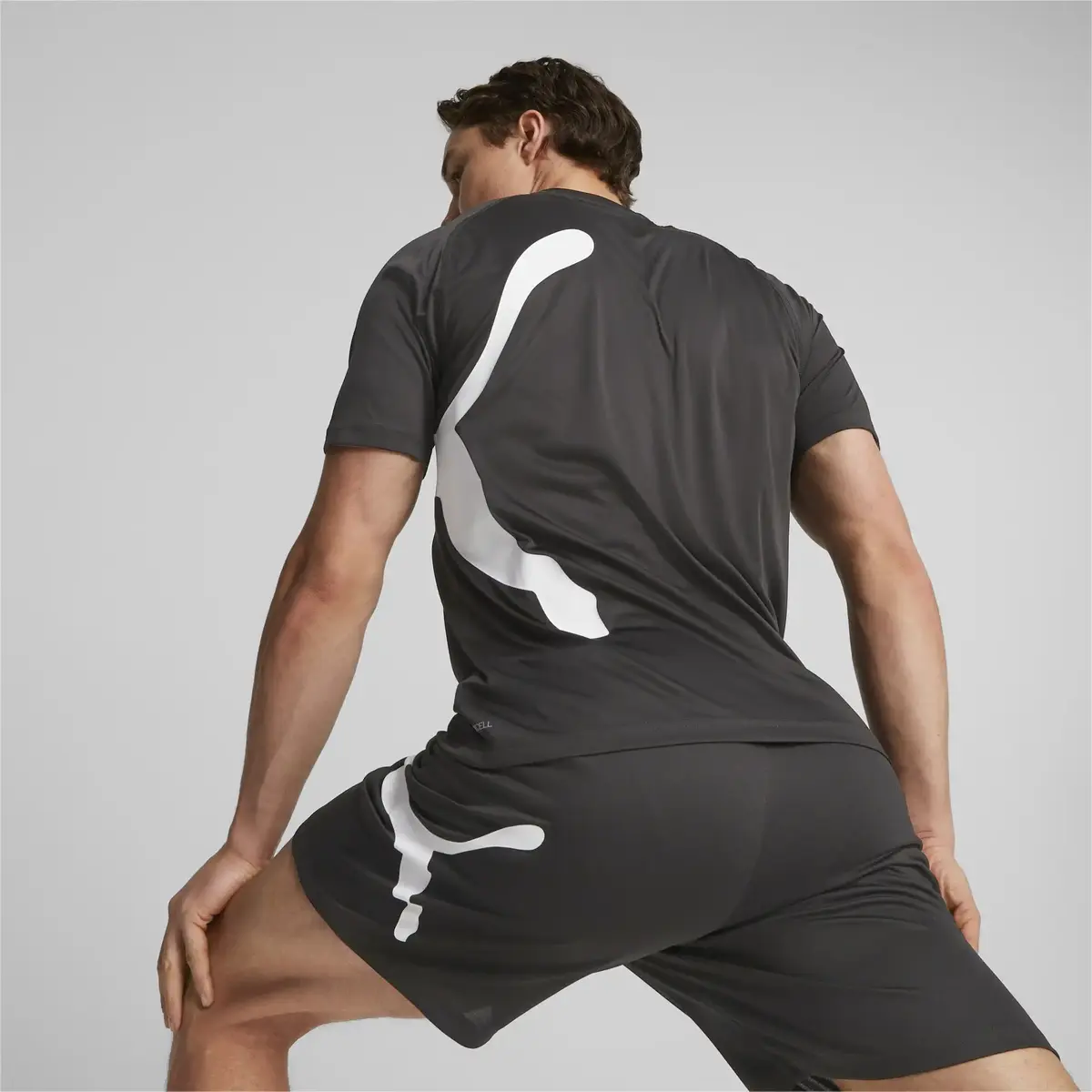 Puma Train All Day Big CAT Tee Siyah Erkek Performans T-Shirt