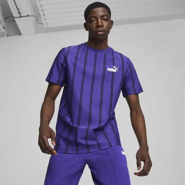Puma SPORTS CLUB AOP Tee Mor Erkek T-Shirt
