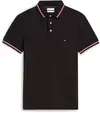 Tommy Hilfiger TIPPED SLIM FIT POLO, BDS Siyah Erkek T-Shirt & Polo