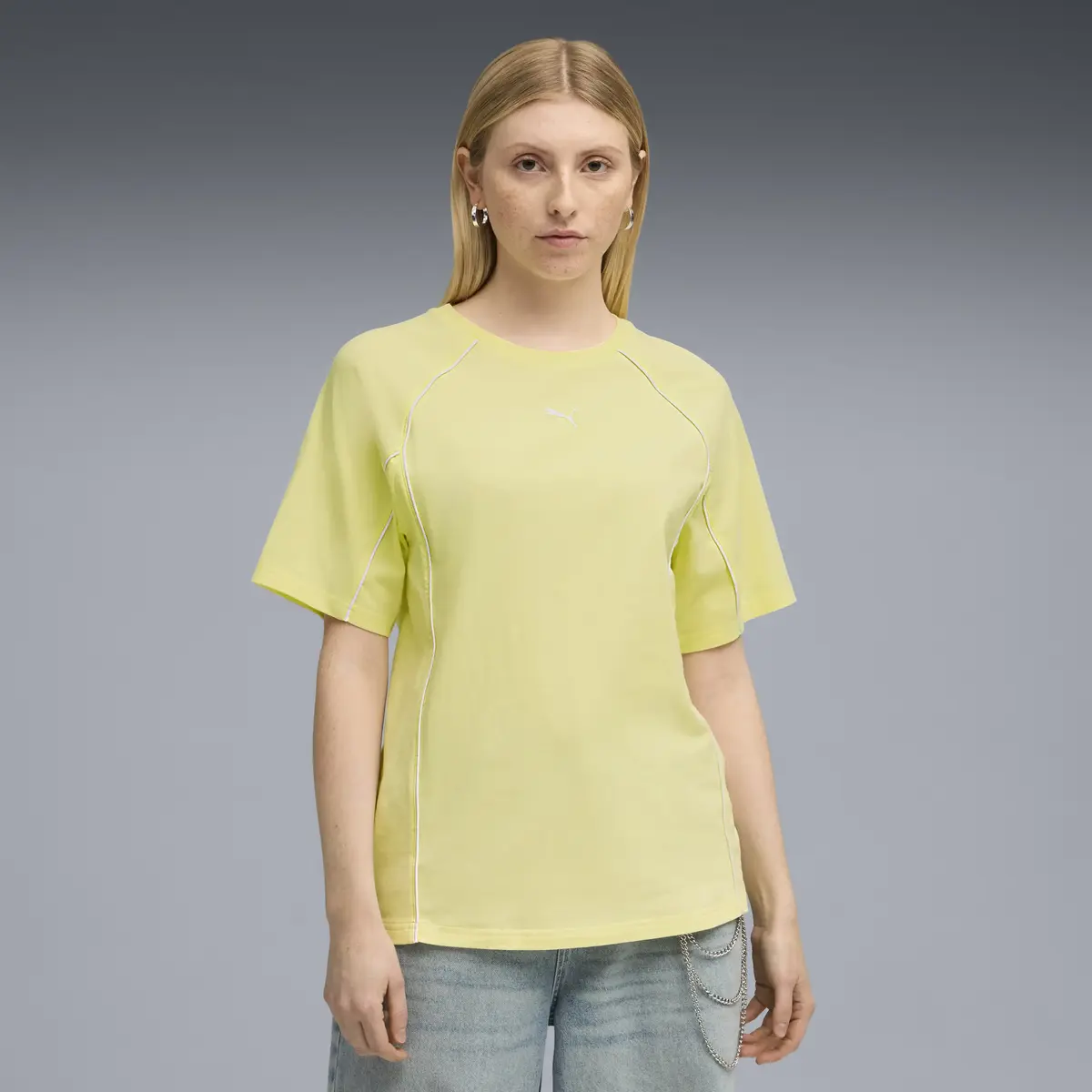 PUMA SPORT Relaxed Tee Sarı Kadın Relax T-shirt