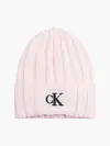 Calvin Klein MONOGRAM RIB BEANIE Erkek Pembe Bere