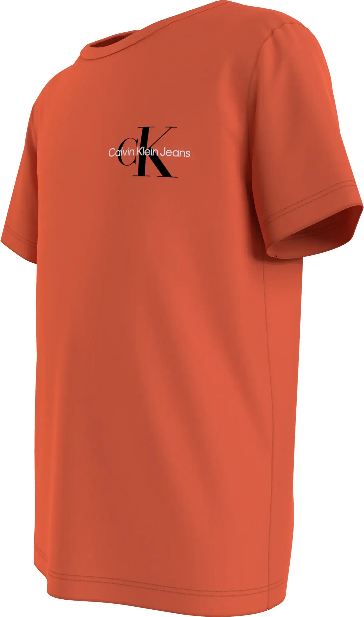 Calvin Klein CHEST MONOGRAM TOP Erkek Turuncu T-Shirt