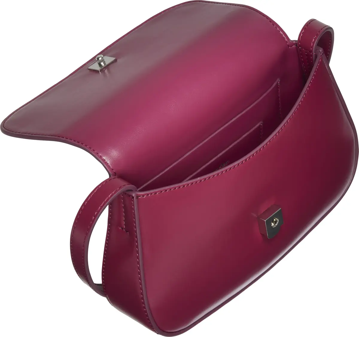 Calvin Klein CK FLAP CAMERA BAG Kadın Bordo Omuz Çanta