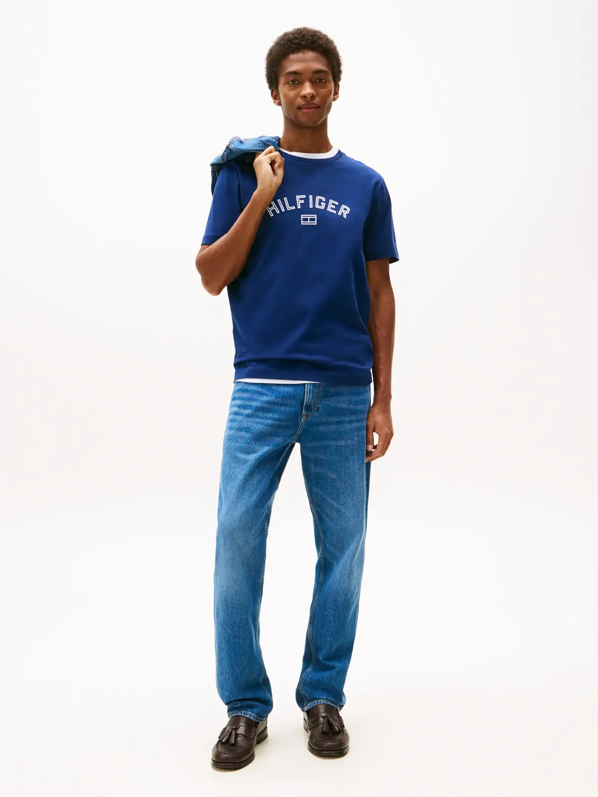 HILFIGER FLOCK TEE, C7G