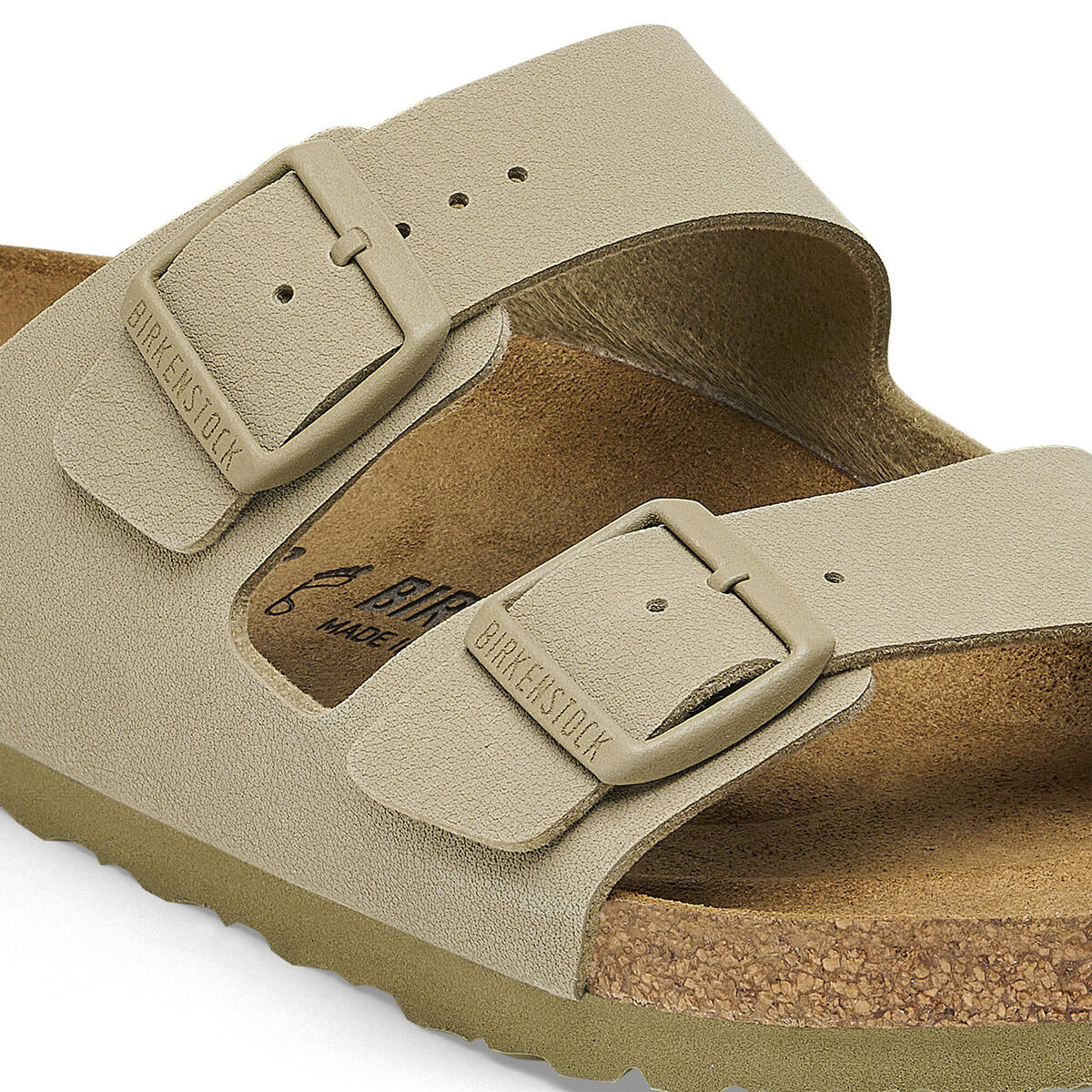Birkenstock ARIZONA BF Açık Haki Kadın Çift Bantlı Terlik