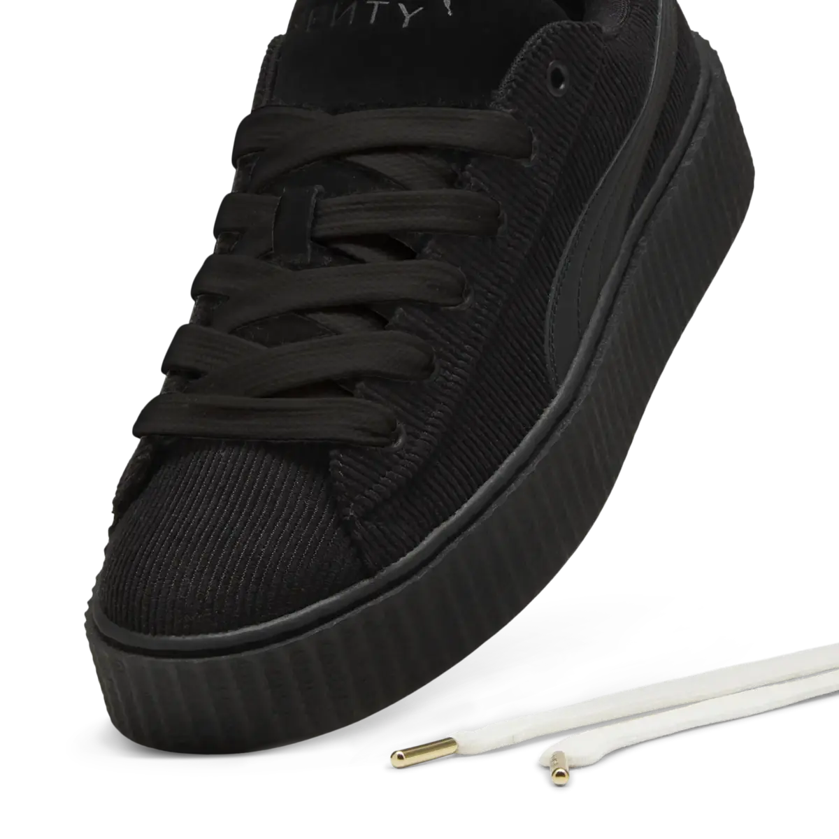 Puma CREEPER PHATTY CORDUROY Siyah Kadın Spor Ayakkabı & Sneaker