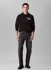 Calvin Klein LS EU 350TERRY SP CALVIN GRAPHIC Siyah Erkek Sweatshirt