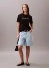 Calvin Klein A- INST. LOGO CLASSIC TEE SS Siyah Kadın Tişört Calvin Klein A- INST. LOGO CLASSIC TEE SS Siyah Kadın Tişört