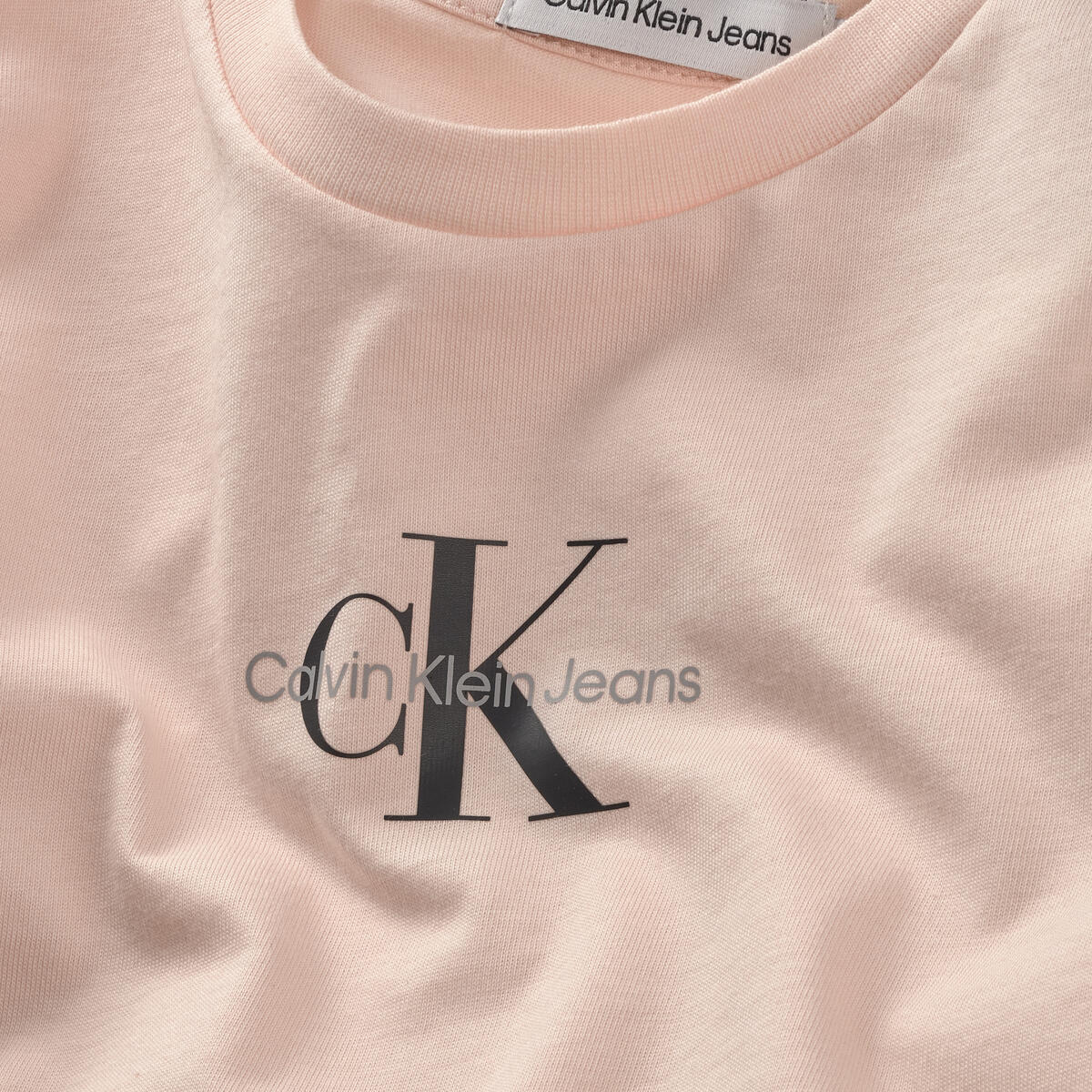 Calvin Klein MICRO MONOGRAM TOP Kadın Pembe T-Shirt