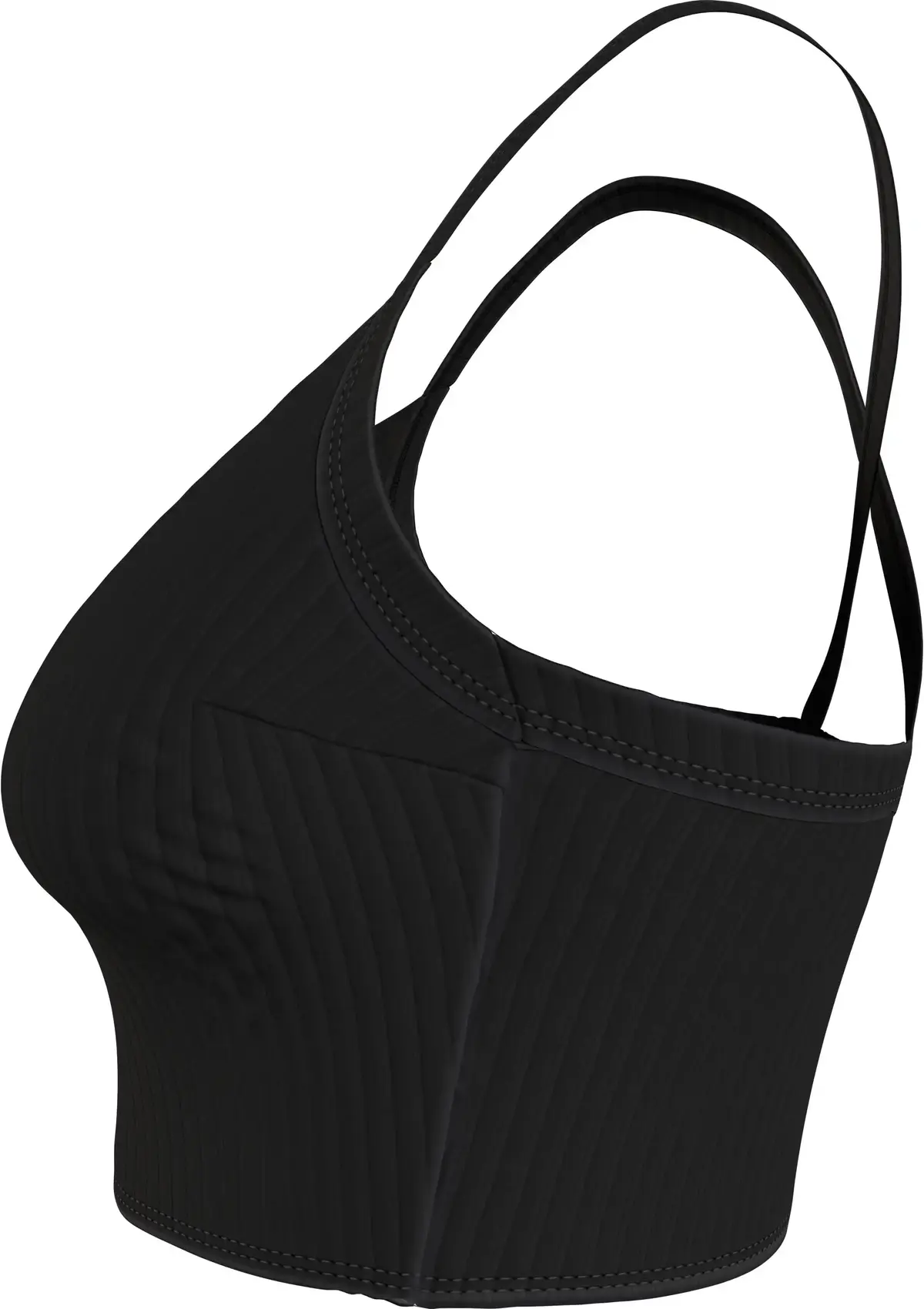 Calvin Klein BRALETTE LONGLINE Kadın Siyah Bikini Üstü