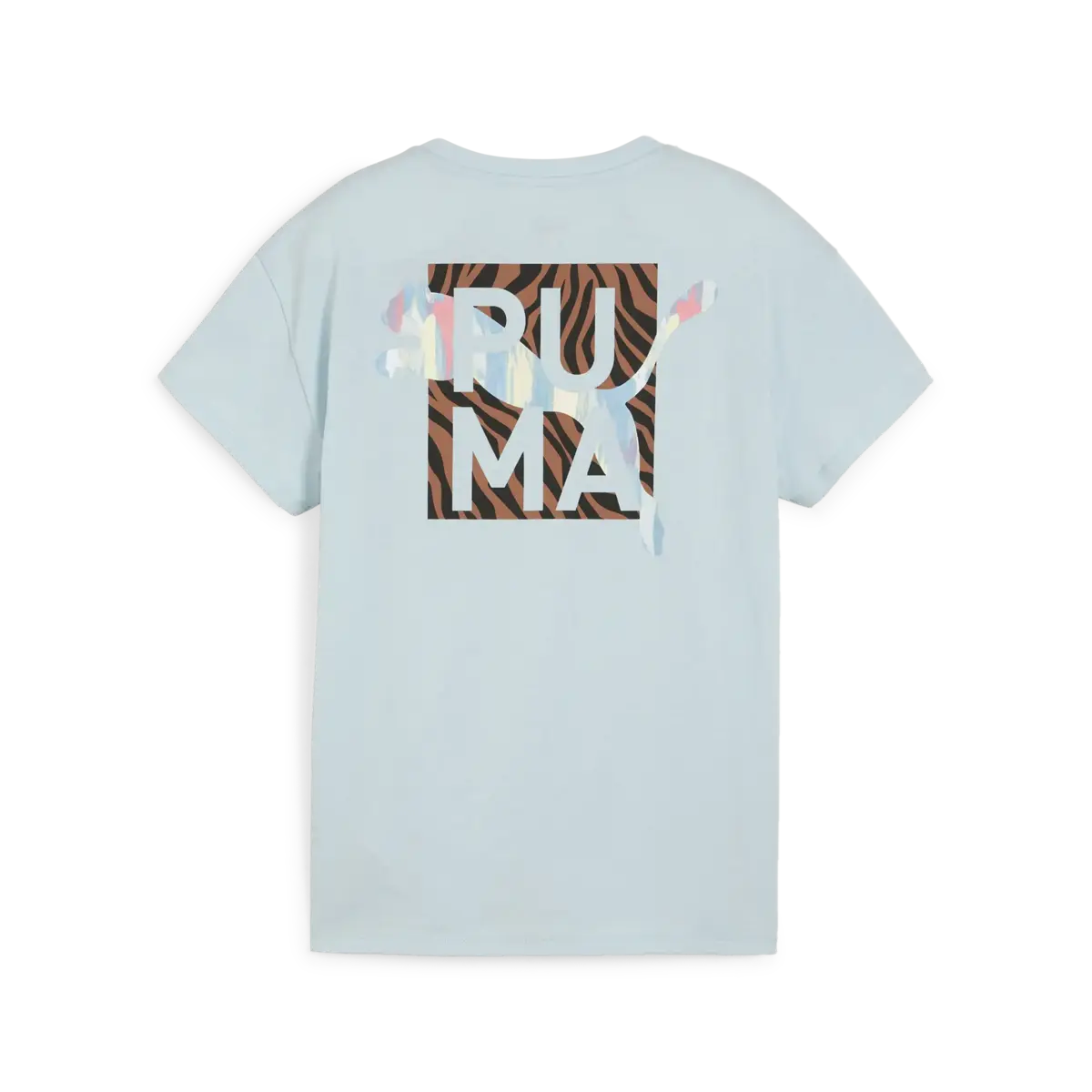 Puma ANIMAL REMIX Boyfriend Tee Mavi Kız Çocuk T-Shirt
